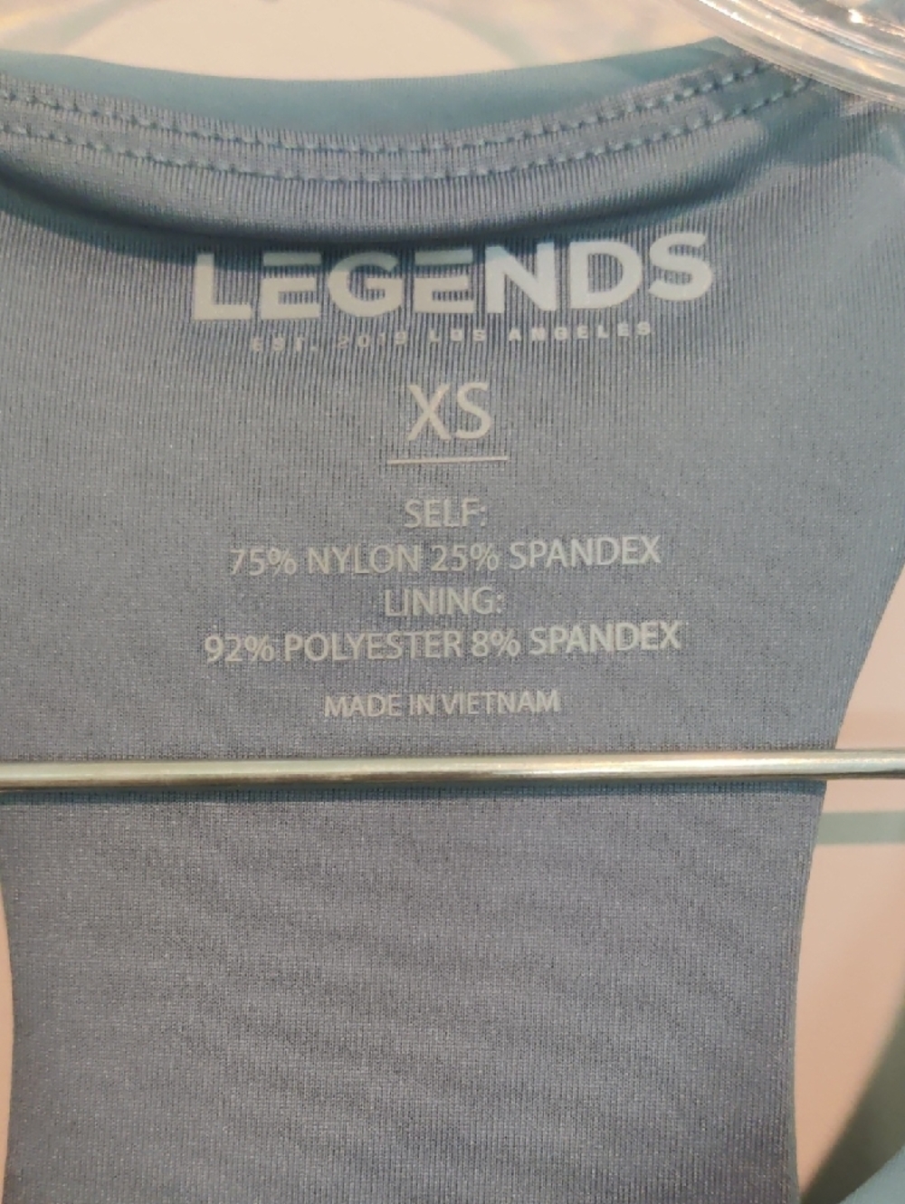 Legends Women's Blue Racerback Sports Bra - Picture 2 of 7